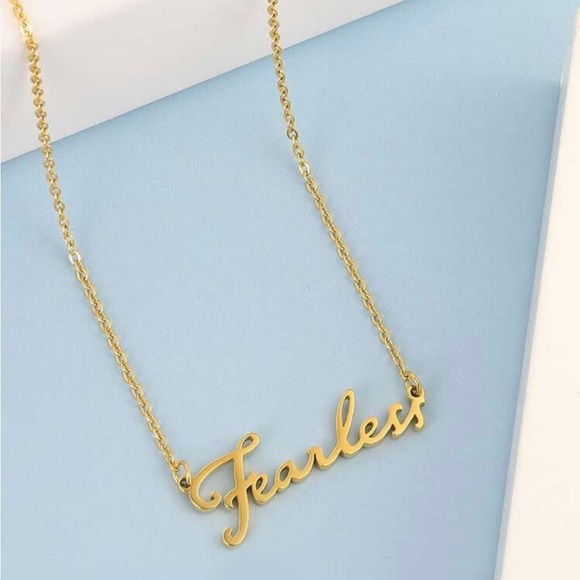 Fearless Gold Statement Necklace - Picture 1 of 8